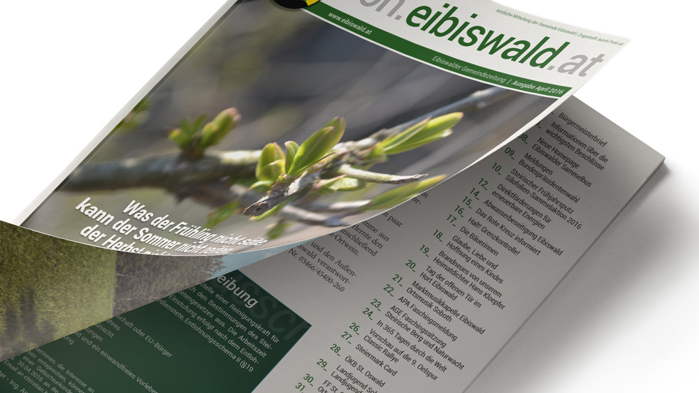 Gemeindezeitung Eibiswald, Magazinentwicklung