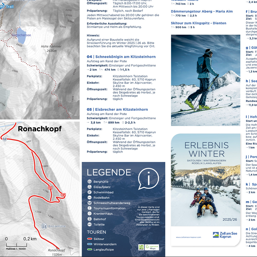 Zell am See Winterkarte