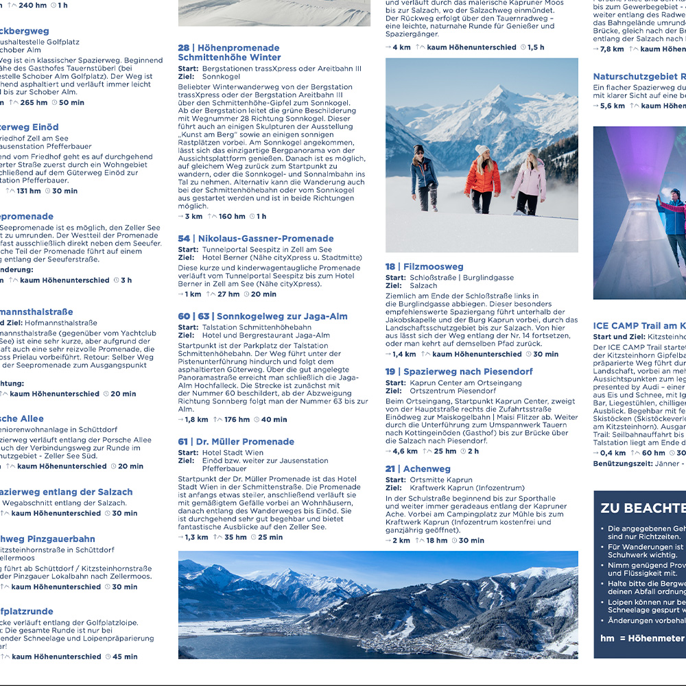 Zell am See Winterkarte