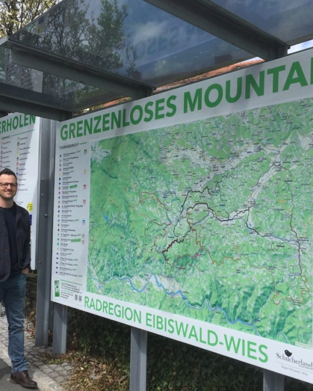 Übersichtstafeln am Eibiswalder Kirchplatz