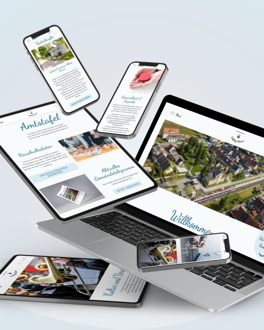 Mockup Pölfing Website