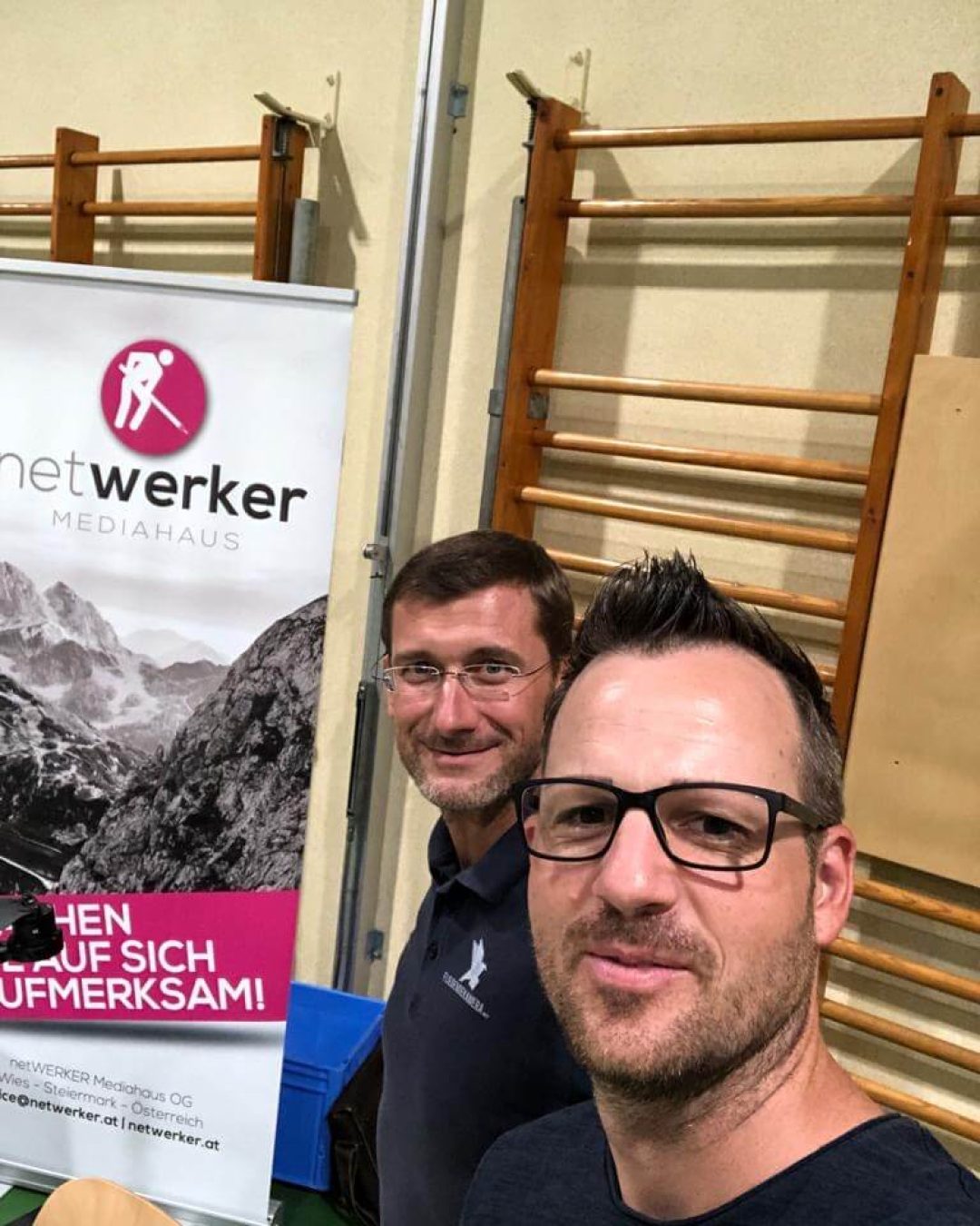 Christian Freydl und Markus Gutschi beim Jobdating in Eibiswald