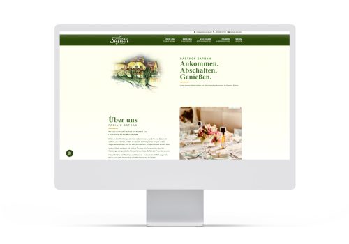 Ein weisser computermonitor mit weissem hintergrund